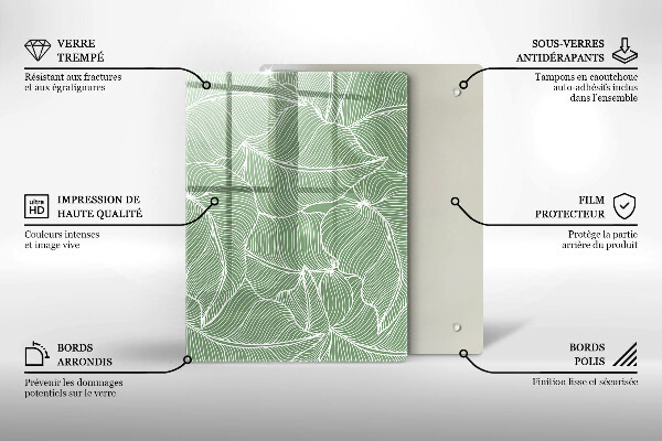 Cubre encimera Hojas lineales