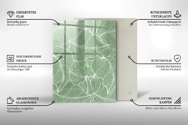 Cubre encimera Hojas lineales