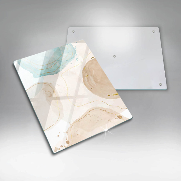 Cubre encimera Manchas boho y oro.