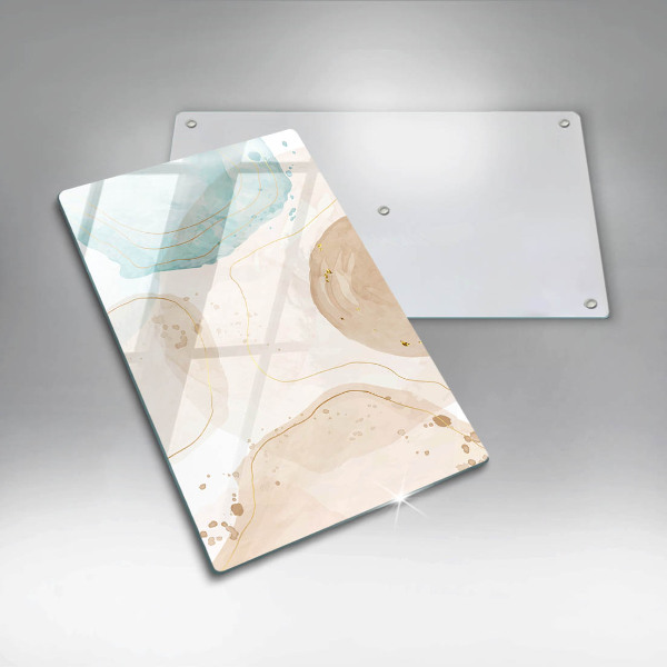 Cubre encimera Manchas boho y oro.