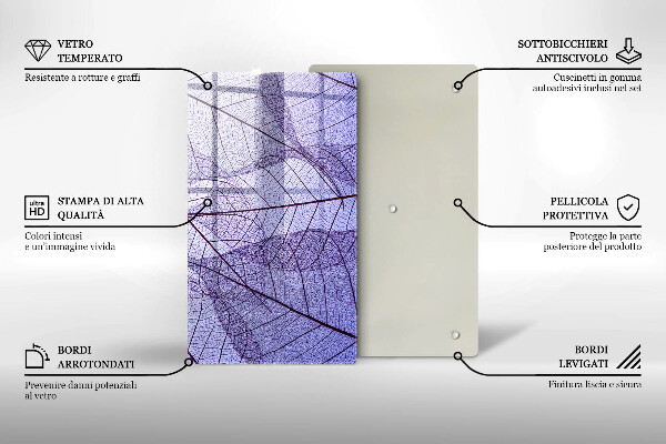 Cubre encimera Hojas con venas