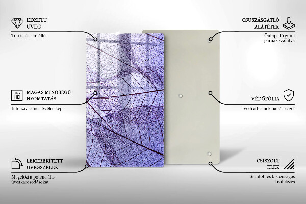 Cubre encimera Hojas con venas