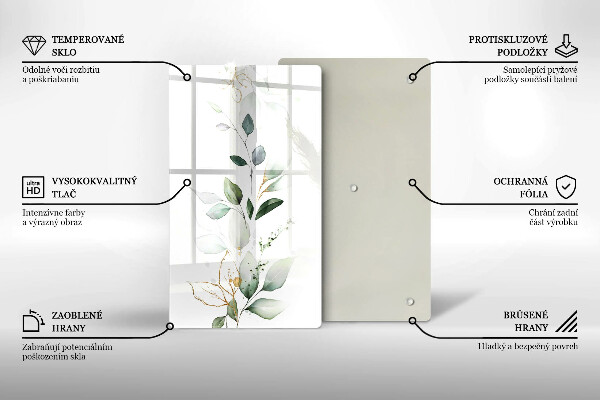 Cubre encimera Hojas de acuarela