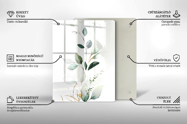 Cubre encimera Hojas de acuarela