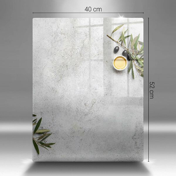 Cubre encimera Aceitunas sobre hormigón