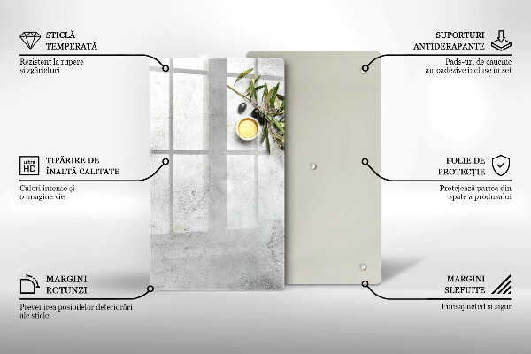 Cubre encimera Aceitunas sobre hormigón