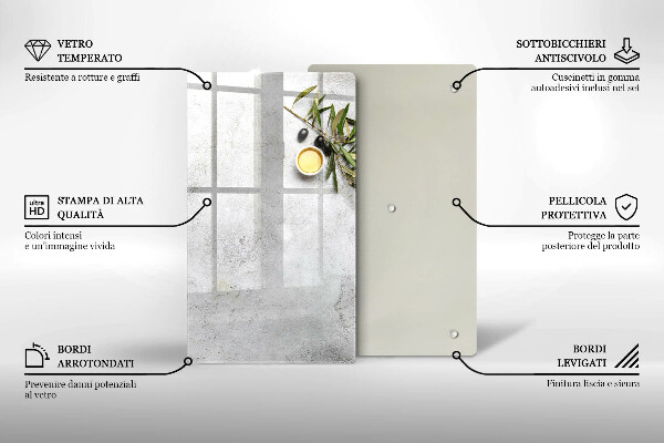 Cubre encimera Aceitunas sobre hormigón