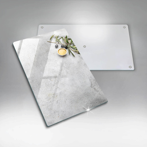 Cubre encimera Aceitunas sobre hormigón