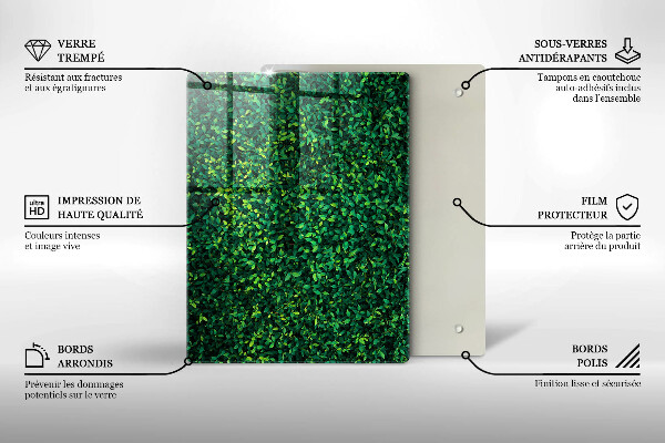 Cubre encimera Planta con hojas pequeñas.