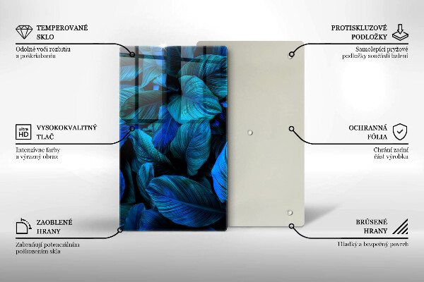 Cubre encimera Hojas de vegetación de la selva.