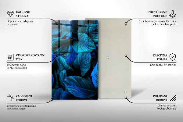 Cubre encimera Hojas de vegetación de la selva.