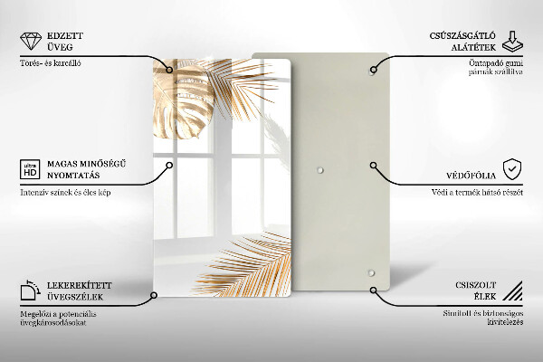 Cubre encimera Hojas doradas