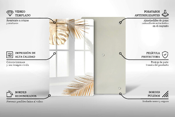 Cubre encimera Hojas doradas