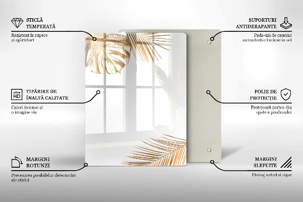 Cubre encimera Hojas doradas