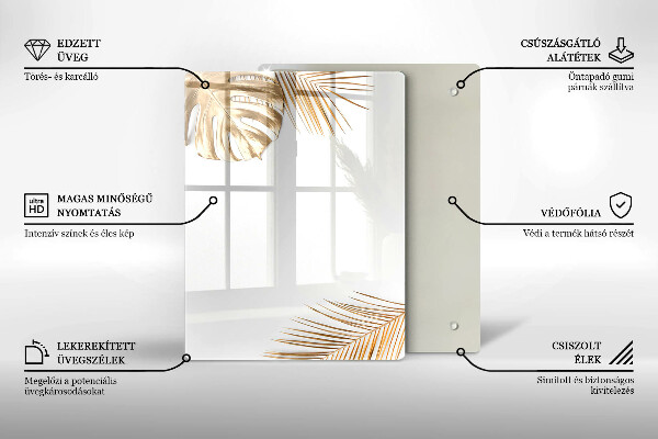 Cubre encimera Hojas doradas