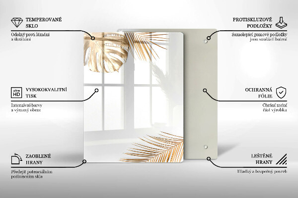 Cubre encimera Hojas doradas