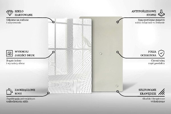 Cubre encimera Patrón de líneas modernas