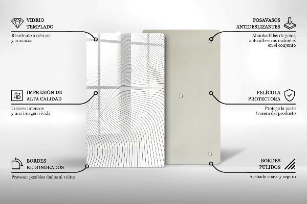 Cubre encimera Patrón de líneas modernas
