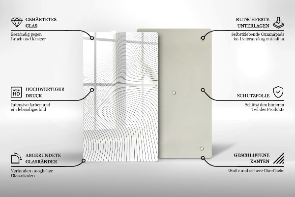 Cubre encimera Patrón de líneas modernas