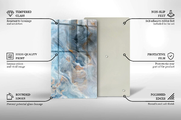 Cubre encimera Textura de mármol