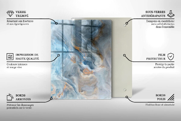 Cubre encimera Textura de mármol