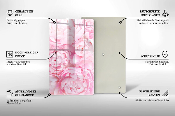 Cubre encimera Peonías delicadas