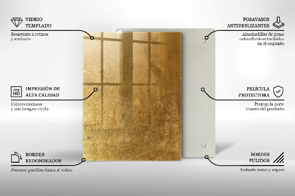 Cubre encimera Fondo de textura dorada