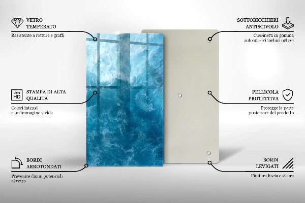 Cubre encimera Agua azul