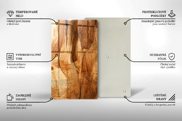 Cubre encimera Textura de tablero de madera