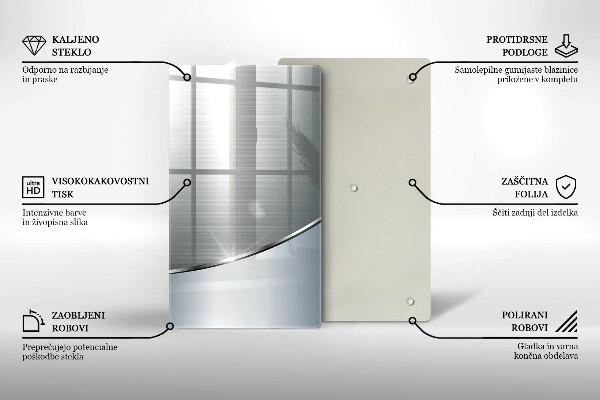 Cubre encimera Patrón de abstracción de metal
