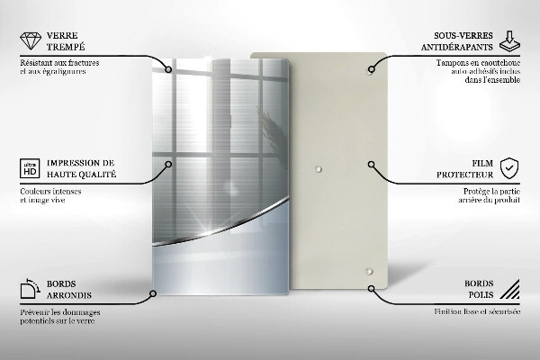 Cubre encimera Patrón de abstracción de metal