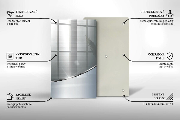 Cubre encimera Patrón de abstracción de metal