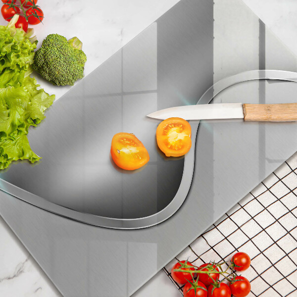 Cubre encimera Metal plateado abstracto