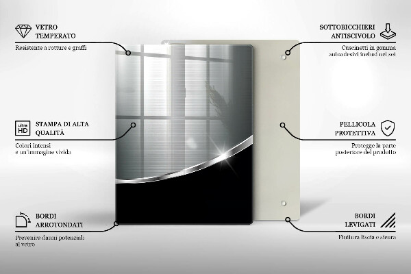 Cubre encimera Abstracción con metal