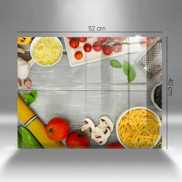 Cubre vitrocerámica comida de cocina