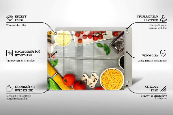 Cubre vitrocerámica comida de cocina