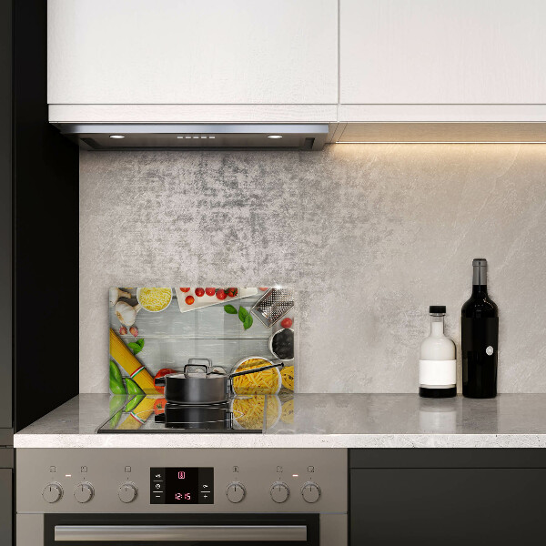 Cubre vitrocerámica comida de cocina