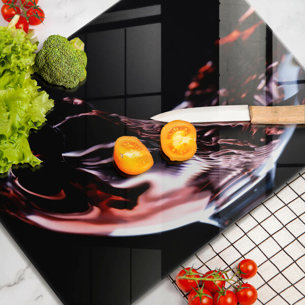 Cubre vitrocerámica Una copa de vino tinto