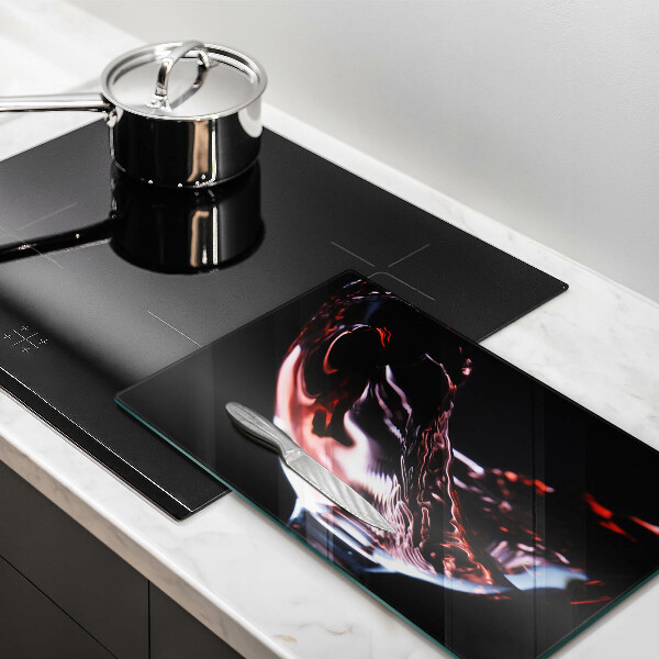 Cubre vitrocerámica Una copa de vino tinto