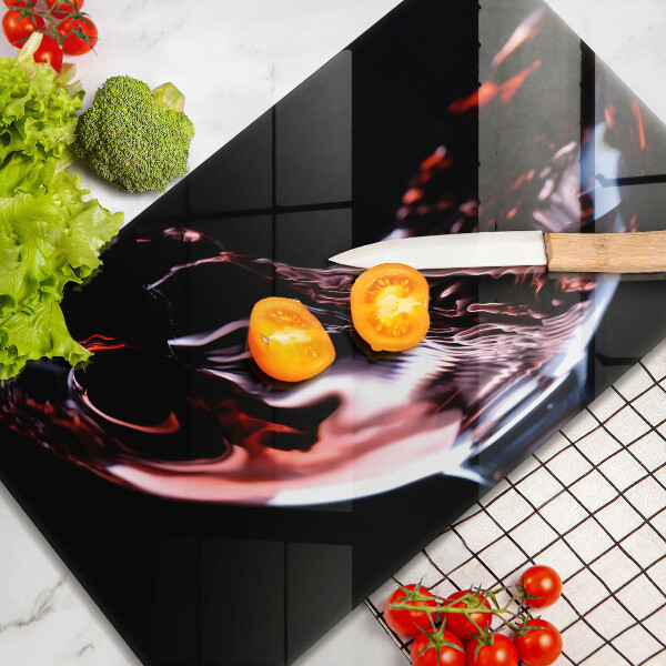 Cubre vitrocerámica Una copa de vino tinto