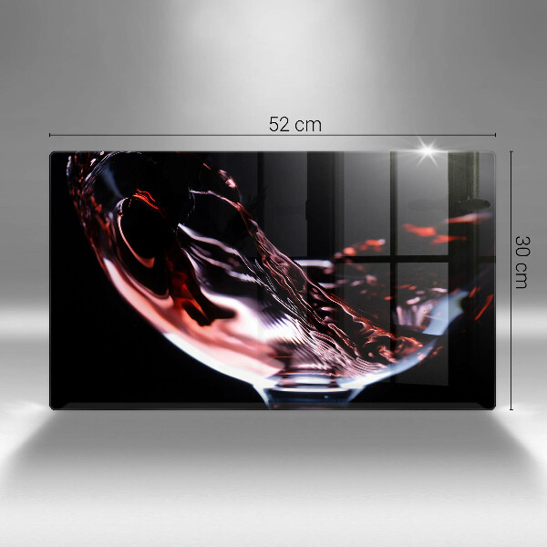 Cubre vitrocerámica Una copa de vino tinto