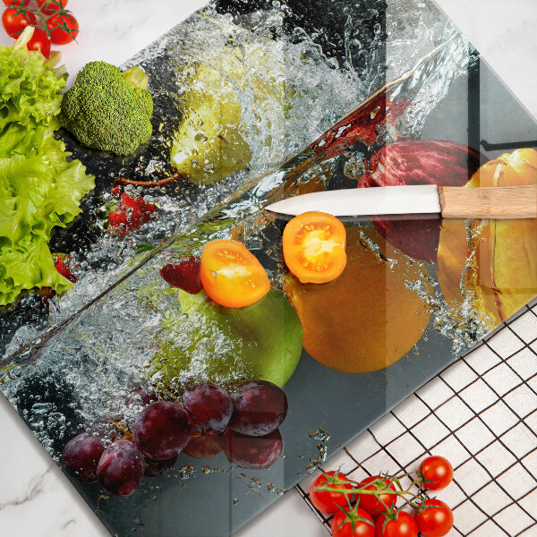 Cubre vitrocerámica Fruta jugosa en agua.