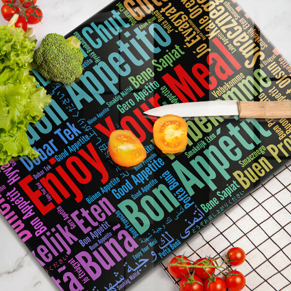 Cubre vitrocerámica Subtítulos Buen provecho idiomas