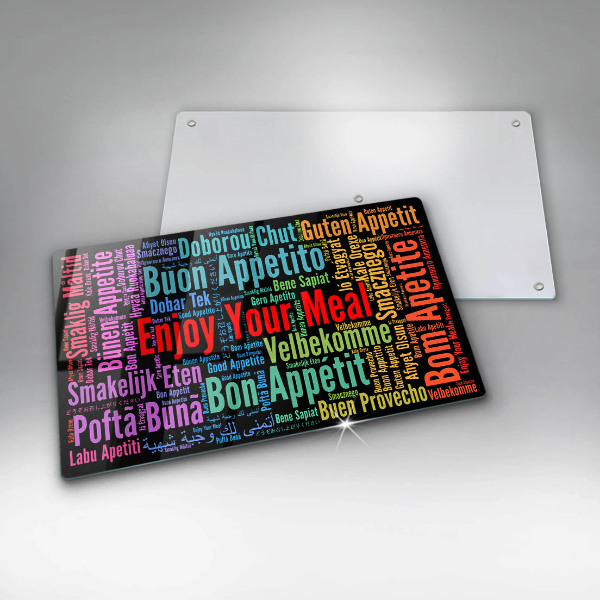 Cubre vitrocerámica Subtítulos Buen provecho idiomas