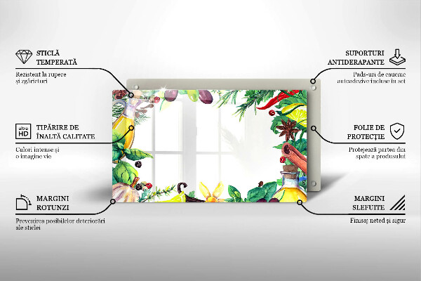 Cubre vitrocerámica comida pintada