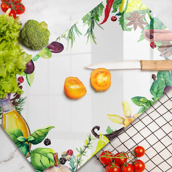 Cubre vitrocerámica comida pintada