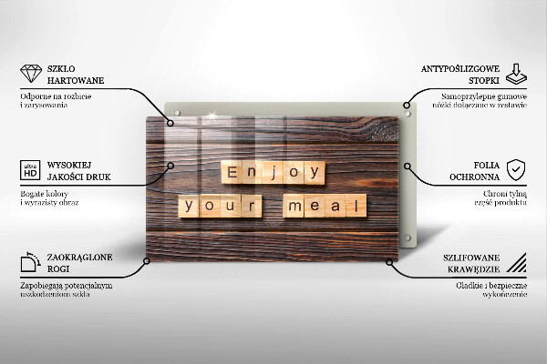 Cubre vitrocerámica Enjoy your meal