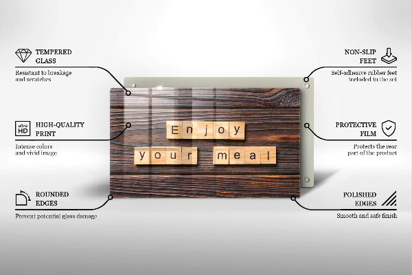Cubre vitrocerámica Enjoy your meal