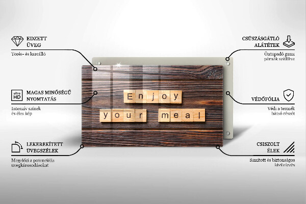 Cubre vitrocerámica Enjoy your meal