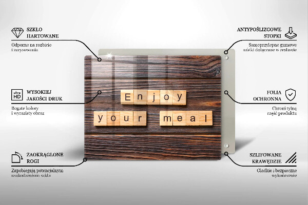 Cubre vitrocerámica Enjoy your meal